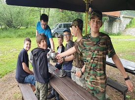 Snídaně v přírodě