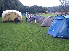 Tábořiště v kempu